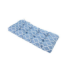 Nicole - Cuscino per panca da giardino, 115 x 45 x 10 cm, colore: blu