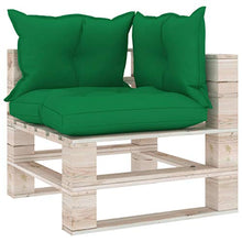 vidaXL Divano da Giardino Pallet 4 Posti con Cuscini in Legno di Pino