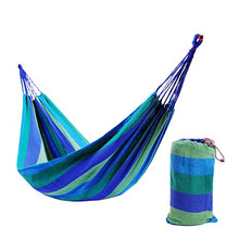 Yardwe Amaca Altalena Amaca da Esterno Amaca di Tela Multifunzionale Amaca per Campeggio Campeggio 260 x 80 cm (Blu)