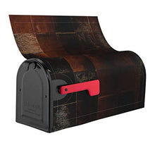 Copertura magnetica per cassetta postale in pelle bovina patchwork, design unico, per giardino, cortile, dimensioni standard, 53 x 45 cm