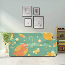 ALALAL Bird Nest Forest Hand-Painted Sofa Protector Cover Durable Couch Cover Fitted Furniture Protector 2&3 Seat Sofas