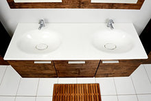 Badset Sycylia Antique Wood Badmöbel Set Badezimmer mit Doppelwaschbecken Badset
