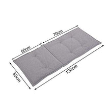GIMOCOOL - Cuscino per sedia da giardino, imbottitura del nucleo in spugna, lunghezza dello schienale 70 cm, cuscino seduta 50 cm, per panche da giardino e divano