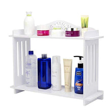 UWY Supporto Combinato da Parete a 2 Strati Gancio Senza Cuciture Mensola per Doccia da Bagno Bianca Mensola per Toilette Cosmetici Portaoggetti da Appendere, Accessori da Bagno