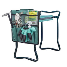 ZNMUCgs - Panca portatile da giardino con borse per attrezzi da giardino, per esterni, Verde (Verde) - ZNMUCgs