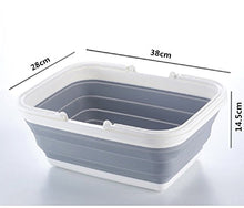 Tshome rettangolare multifunzionale pieghevole carrello pieghevole in silicone plastica cestino lavanderia