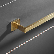 Portasciugamani da parete 60 cm, color oro spazzolato