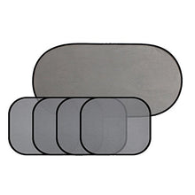 SaySure - 5PCS New Black Pinstripe Mesh Sun Visor Set Window