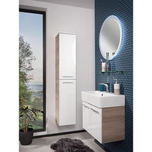 Fackelmann - Set di mobili da bagno, 5 pezzi, modello Lima, da appendere, in ceramica, 60 cm, colore: marrone