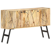 vidaXL - Sideboard 118 x 30 x 75 cm Massivholz Mango