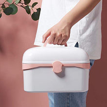 Xaviera - Armadietto per medicinali portatile, grande capacità, multistrato, per uso domestico, scatola medicina, colore: Bianco