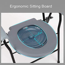 YHNMK Toilette da Comodino Pieghevole, Sedia da Doccia Portatile, Sedia da Toilette p,er Anziani/disabili per Interni ed Esterni