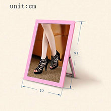 LHQ-HQ - Specchio da pavimento per scarpe con bordo a specchio, colore: marrone