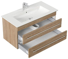 Mobile bagno con lavabo Villeroy & Boch Venticello 100cm rovere chiaro