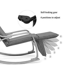 Hfyg Lettino Prendisole Sedia a Dondolo per la Pausa Pranzo per Adulti in Legno Beige Chaise Longue