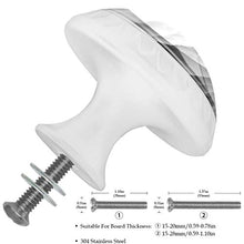 4 pcs White Cabinet Knobs for Kitchen Cabinets Bedroom Wardrobe Dresser Drawers Grey mountains
