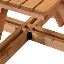 STI Set da Picnic Tavolo con panche Legno impregnato 170x170x78 Alta qualità