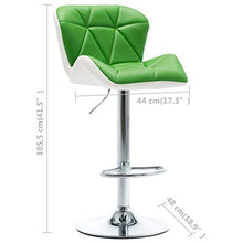 FAMIROSA Sgabelli da Bar 2 pz Verdi in Similpelle-9689