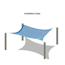 Reti protettive DEWUFAFA Schermo Privacy per Balcone, Schermo HDPE Senza Viti Rete per Balconi Permeabile, Strisce Colorate (Color : Blue And White, Size : 2x2m)