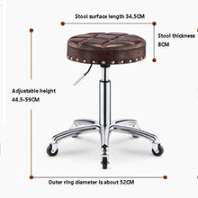 XHCP Vintage Rivet Drumside Parrucchiere Sedia da Lavoro Banco da Lavoro/Master Chair/Master Stool Set Cotton Lift Stool
