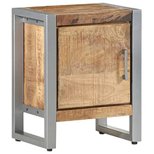 vidaXL Comodino 40x30x50 cm in Legno di Mango Grezzo