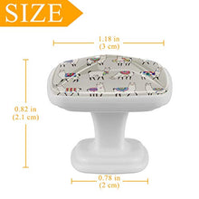 Lama animale 4 PCS Pomelli per Porta, Pomolo per Mobile, Pomelli per Mobili con Viti, Maniglia per Armadietto, Pomelli per Porta, Pomelli per Cassetti per Porta, Armadio, Cassetto e Credenza