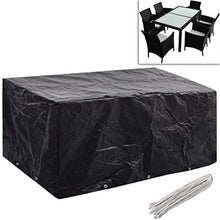 E E-NICES Coperture Arredi Giardino 2pz Polyrattan 10 Occhielli 240x140cm