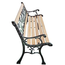 XINGLIEU - Panca da giardino con schienale a forma di rosa, per patio e per esterni
