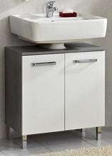 Pelipal 913 Hanau Mobiletto per lavabo, Legno, Effetto Cemento, 33,0 x 60,0 x 62,0 cm