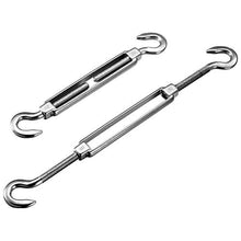 Tebery KIT di FISSAGGIO e INSTALLAZIONE per TENDA a VELA PARASOLE | 4 piastre di ancoraggio da parete | 2 tenditori e 2 moschettoni |16 boulon d'expansion | Acciaio zincato inox resistente