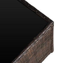 Outsunny Set Mobili da Giardino 8 Pezzi 4 Divani 2 Divani Angolari 2 Tavolini per Giardino in Rattan Marrone