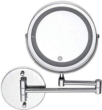 WQERLC Specchio a Parete, Specchi Home Led Ingrandimento 10X Montaio a Parete per Bagno Vanity Rasatura 360 ° Ruotabile da Tavolo, Specchi da Bagno Montaio a Parete