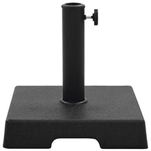 Festnight Base Ombrellone da Giardino, Base per Parasole Quadrata in Poliresina 8 kg Nera