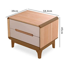 Comodino Multi-Funzione cassetto armadietto Piastra Comodino Grande capacità Semplice Comodino Camera da Letto (Color : Brown, Size : 54.4 * 39 * 45cm)