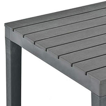 Tidyard Tavolo da Giardino Quadrato in Plastica Antracite 78x78x72 cm,Tavolo da Esterno in Plastica,Tavolo da Pranzo da Giardino per Esterno in Plastica 78x78x72 cm