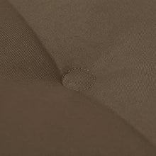 vidaXL Cuscino per Panca da Giardino Grigio Talpa 120x50x3 cm