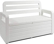 Baule da Giardino, Scatola di stoccaggio del ponte Panca del torace per mobili da esterno, stoccaggio bianco-esterna-stoccaggio esterna scatola-deck-deck-shoot-stoccaggio da esterno Panco-patio decora