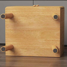WALNUTA Comodino in Legno massello Armadio Camera da Letto dal Design Semplice e Moderno, Comodino Doppio cassetto
