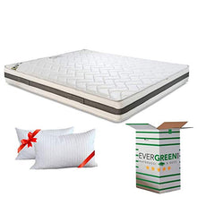 Evergreenweb - Materasso Matrimoniale 160x200 Memory Foam Alto 20 cm + 2 Cuscini Letto Gratis, Ortopedico lastra Effetto Massaggiante, Sfoderabile e Lavabile, Ideale per Tutte Le Reti o Letti Offerta