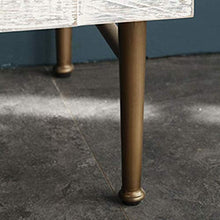 RCLD Comodini Toilette Camera da Letto Armadio di stoccaggio Soggiorno Divano Laterale Pompa retrò Legno + Rovere (Color : White, Size : 50 * 40 * 55cm)