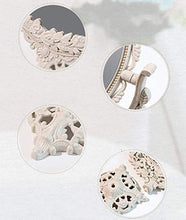 L.TSN Semplice Specchio di Bellezza Europeo Specchio per Il Trucco del Desktop Specchio bifacciale Specchio Portatile Occhiali per Il Trucco Specchio Pieghevole, Bianco, Rotondo