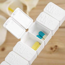 1 piccola scatola per pillole e farmaci, per 7 giorni, non rimovibile, in plastica