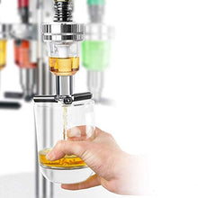 Fransande, supporto da parete rotante per 4 bottiglie, dispenser per bevande rotante, dispenser per liquori per bar e feste