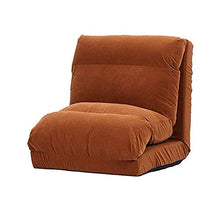 YYJIAJU Poltrona da Terra Divano ad Angolo Regolabile Pieghevole Divano Pigro Divano Imbottito Lettino Facile da riporre (Color : Brown)