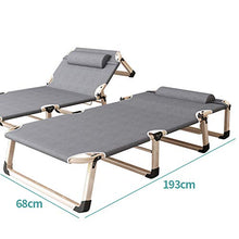 XIAOLY Spiaggia Sedia/Salotto/Letto Pieghevole Portatile, Versatile Regolabile per Giardino, Coperta, Campeggio, Coperta, Ufficio,Grey