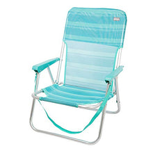 AKTIVE 53958 - Sedia Pieghevole Fissa Alluminio Beach 40x56x70 cm - mediterraneo