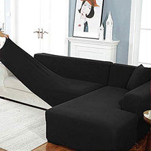 Zhongdalian Copridivano Elasticizzato Separato Chaise Longue - Fodera per Divano Separato a Forma di L (1 Pezzo, 2 posti: 145-185 cm)