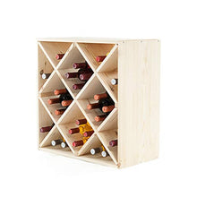 Axentia Portabottiglie, Colore Legno, ca. 60 x 60 x 30 cm