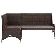 FAMIROSA Divani Angolari da Giardino 2 pz in Polyrattan Marrone