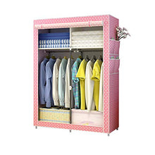 Rollsnownow - Armadietto in tela per camera da letto con asta appendiabiti, 105 x 45 x 170 cm B